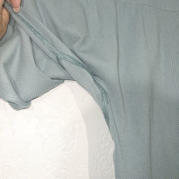 Gymshark‎ Stormy Turquoise Power Down Leggings Size XS - Picture 5 of 10